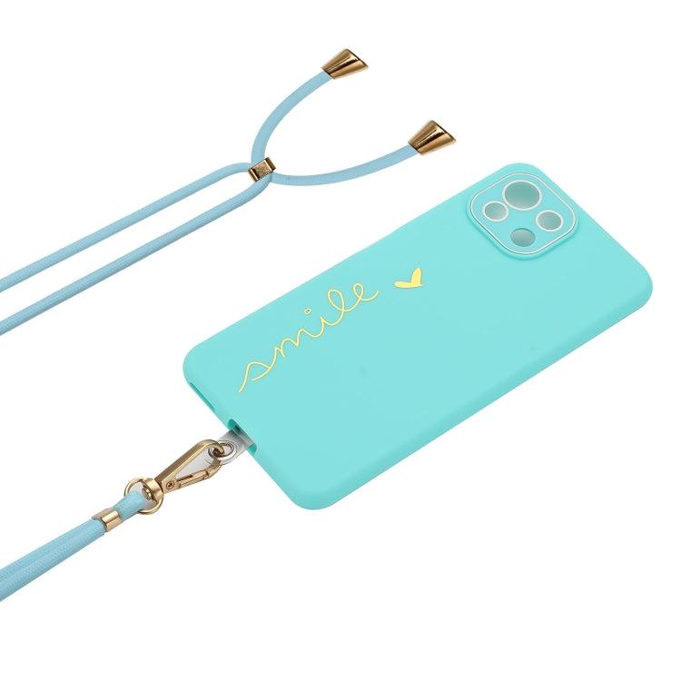 For Xiaomi Mi 11 Lite 5G / 4G Gilding Line TPU Phone Case with Strap