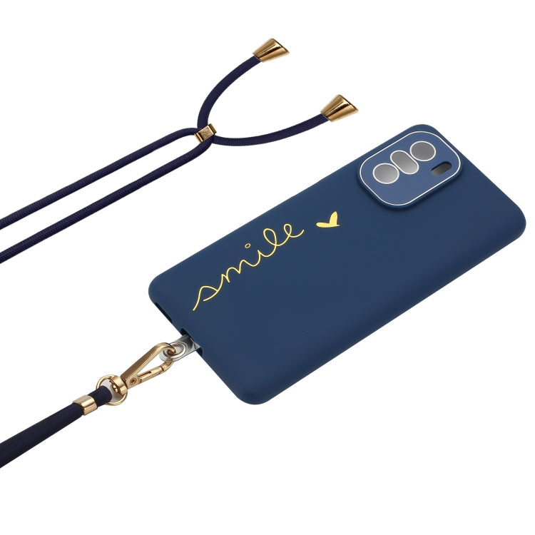 For Xiaomi Poco F3 / Mi 11i/11X/11X Pro / Redmi K40/K40 Pro Gilding Line TPU Phone Case with Strap