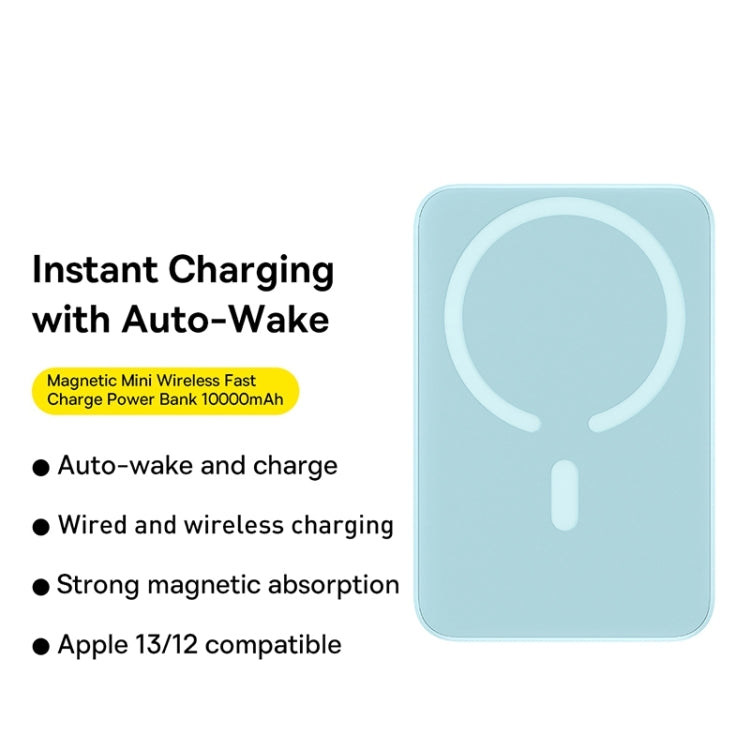 Baseus 10000mAh 20W Magnetic Mini Wireless Fast Charge Power Bank with Cable