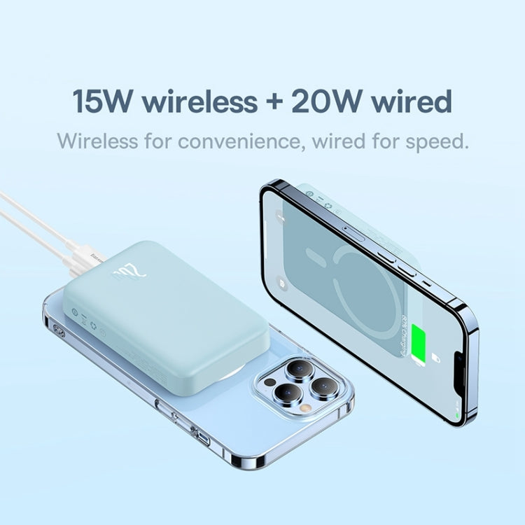 Baseus 10000mAh 20W Magnetic Mini Wireless Fast Charge Power Bank with Cable
