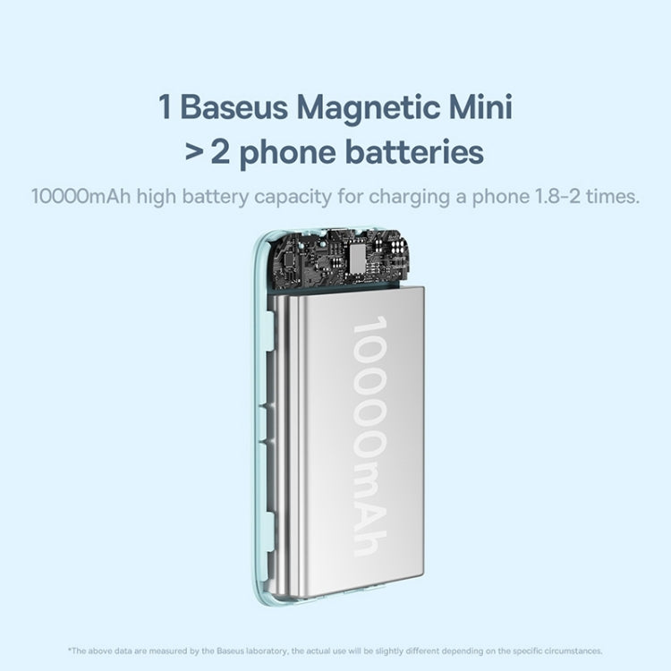 Baseus 10000mAh 20W Magnetic Mini Wireless Fast Charge Power Bank with Cable