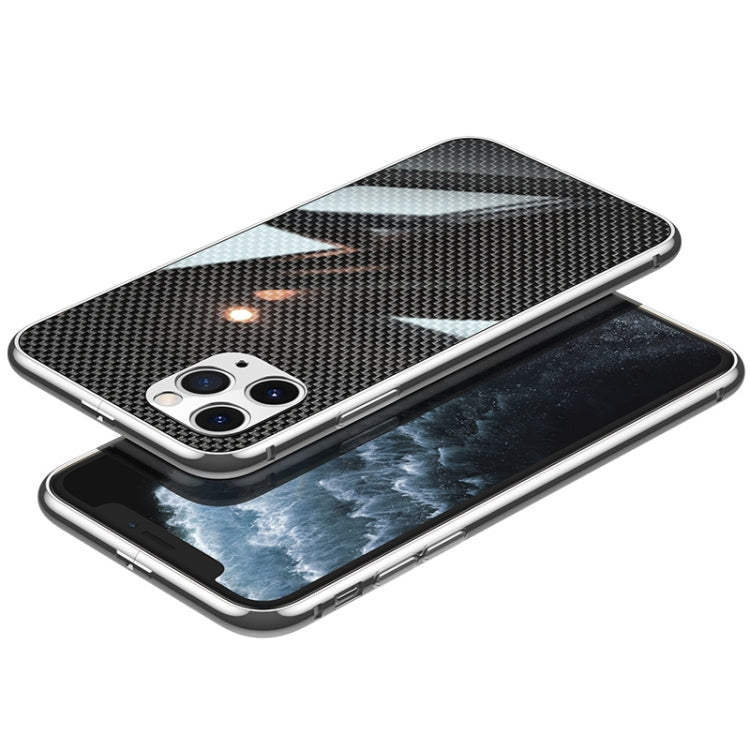 For iPhone 11 Pro Max Carbon Brazed Stainless Steel Ultra Thin Protective Phone Case
