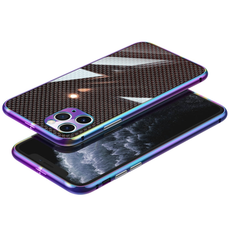 For iPhone 11 Pro Max Carbon Brazed Stainless Steel Ultra Thin Protective Phone Case
