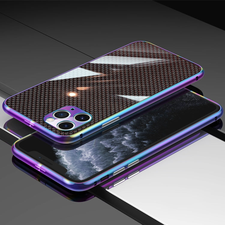 For iPhone 11 Pro Max Carbon Brazed Stainless Steel Ultra Thin Protective Phone Case