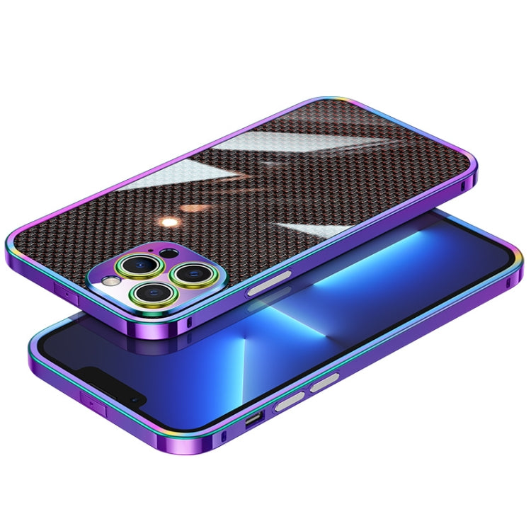 For iPhone 12 Pro Carbon Brazed Stainless Steel Ultra Thin Protective Phone Case