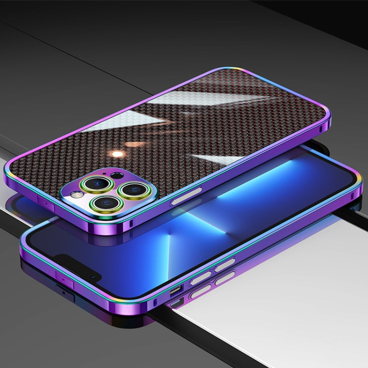 For iPhone 12 Pro Max Carbon Brazed Stainless Steel Ultra Thin Protective Phone Case