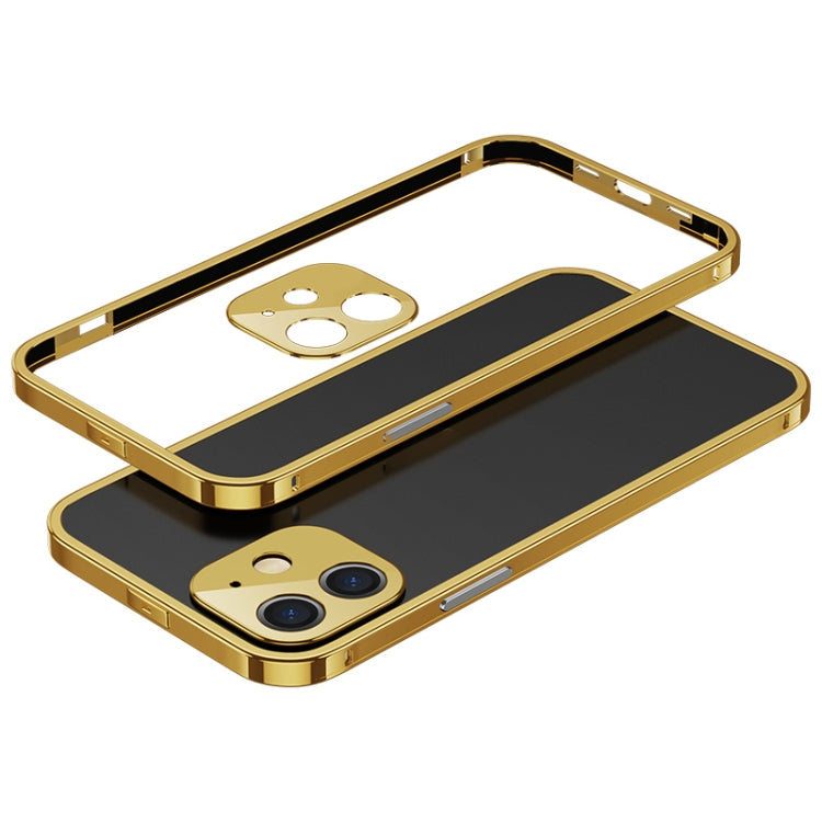 For iPhone 12 mini Electroplated Glossy Stainless Steel Phone Case