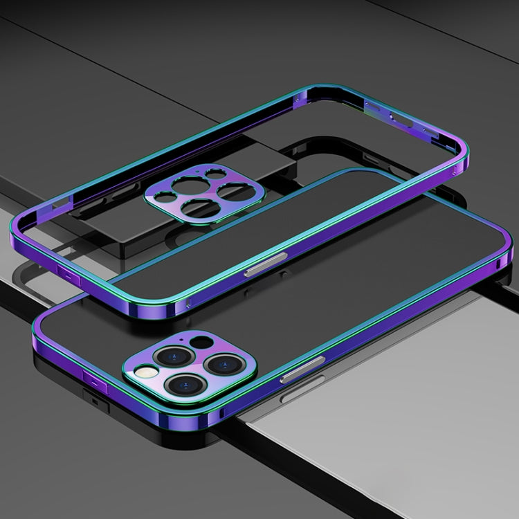 For iPhone 12 Pro Max Electroplated Glossy Stainless Steel Phone Case