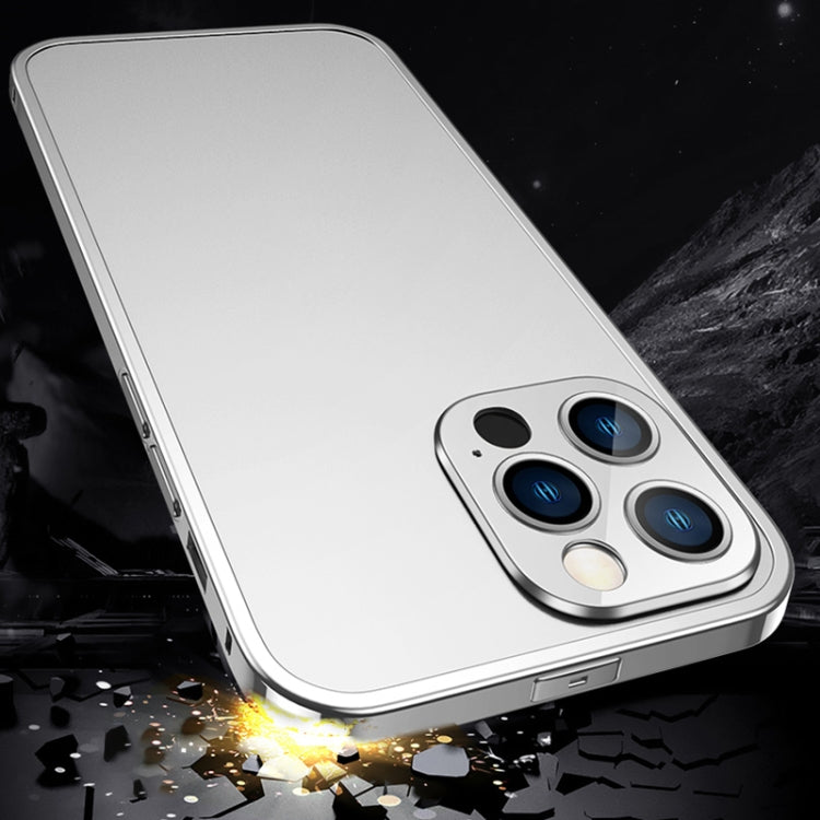 For iPhone 13 Pro Electroplated Glossy Stainless Steel Phone Case