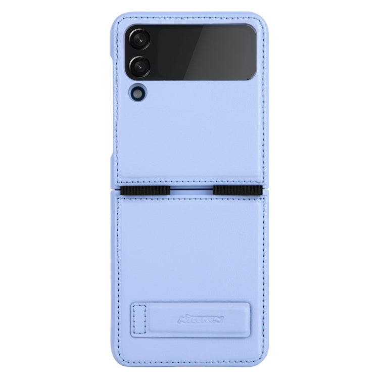 For Samsung Galaxy Z Flip4 5G NILLKIN QIN Series Plain Leather Phone Case