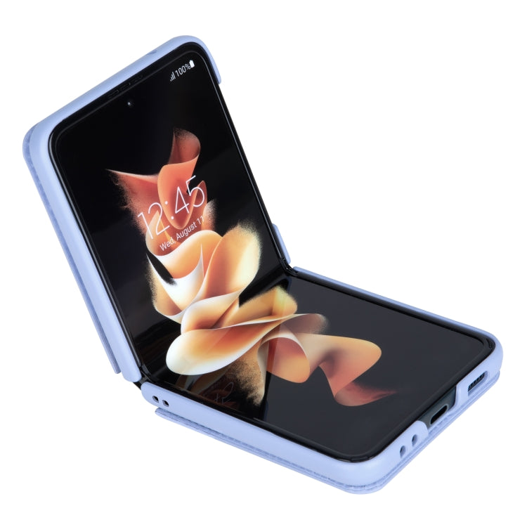 For Samsung Galaxy Z Flip4 5G NILLKIN QIN Series Plain Leather Phone Case