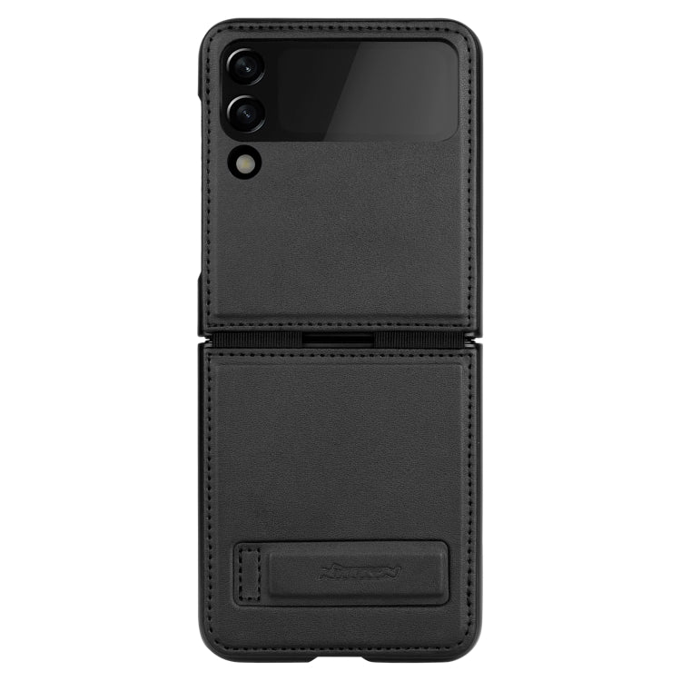 For Samsung Galaxy Z Flip4 5G NILLKIN QIN Series Plain Leather Phone Case