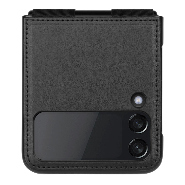For Samsung Galaxy Z Flip4 5G NILLKIN QIN Series Plain Leather Phone Case