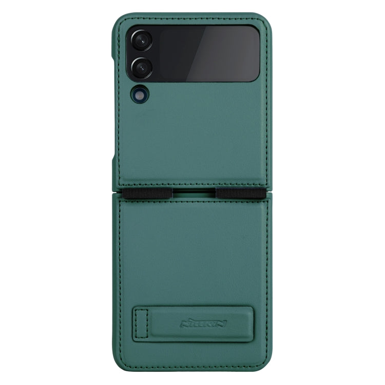 For Samsung Galaxy Z Flip4 5G NILLKIN QIN Series Plain Leather Phone Case