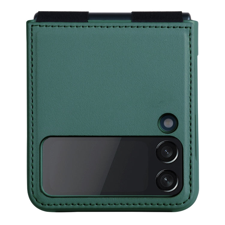 For Samsung Galaxy Z Flip4 5G NILLKIN QIN Series Plain Leather Phone Case