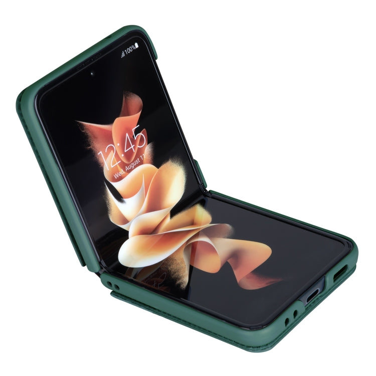 For Samsung Galaxy Z Flip4 5G NILLKIN QIN Series Plain Leather Phone Case