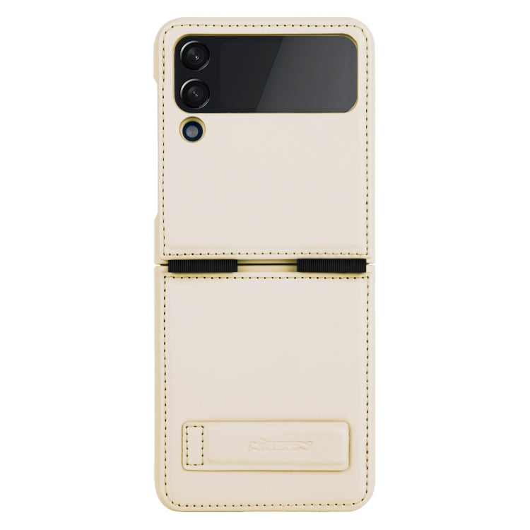 For Samsung Galaxy Z Flip4 5G NILLKIN QIN Series Plain Leather Phone Case