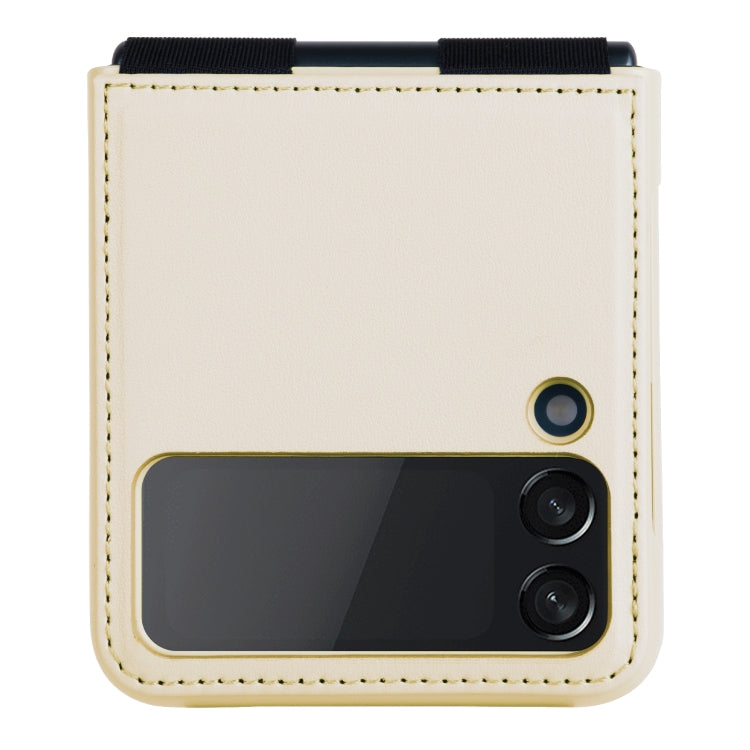 For Samsung Galaxy Z Flip4 5G NILLKIN QIN Series Plain Leather Phone Case
