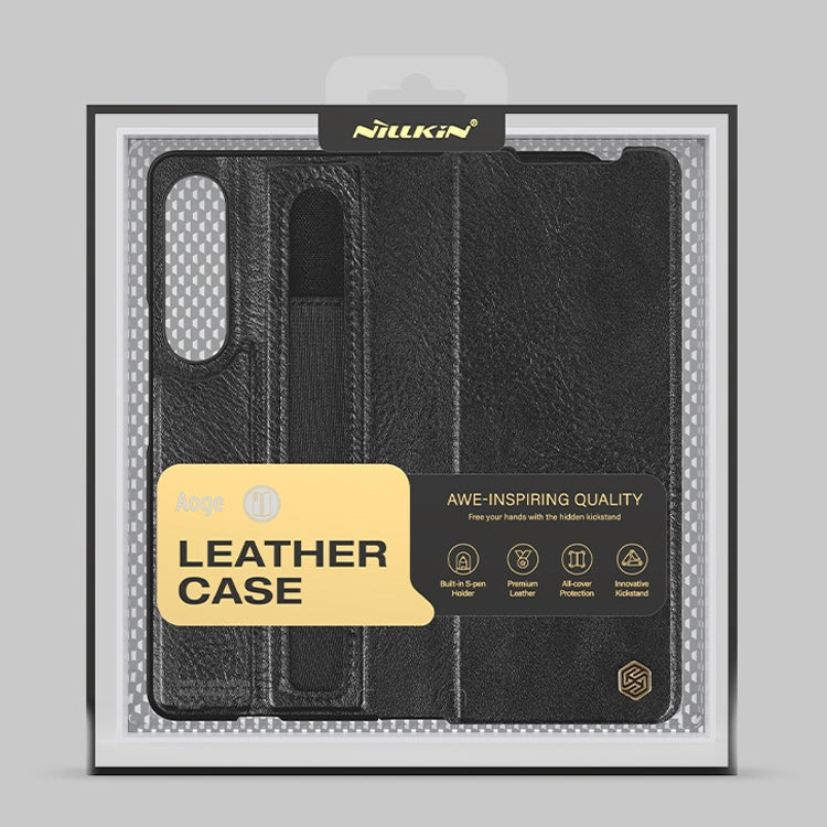 For Samsung Galaxy Z Fold4 5G NILLKIN Ogg Leather Phone Case
