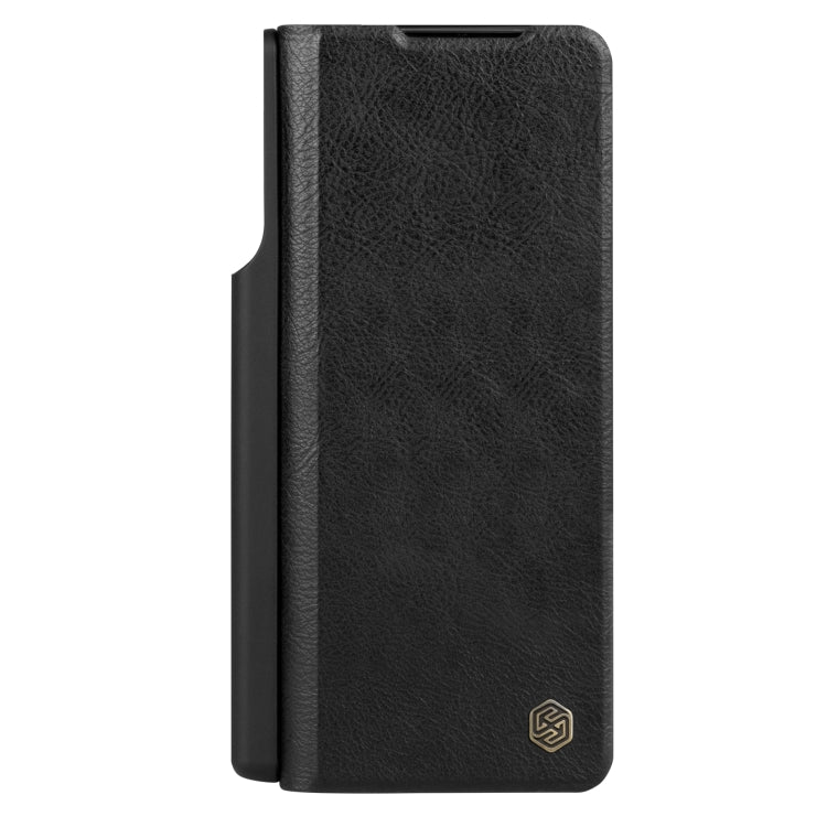 For Samsung Galaxy Z Fold4 5G NILLKIN QIN Series Pro Sliding Camera Cover Design Leather Phone Case