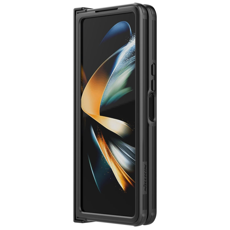 For Samsung Galaxy Z Fold4 NILLKIN Black Mirror Pro Series Camshield PC Phone Case, Simple Set