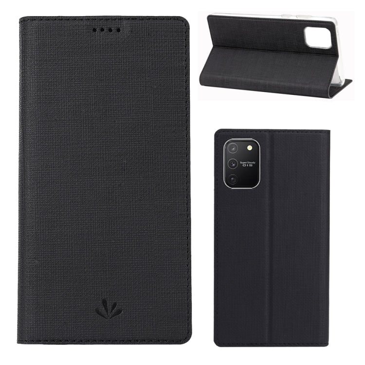 For Galaxy S10 Lite & A91 ViLi Shockproof TPU + PU Horizontal Flip Protective Case with Card Slot & Holder