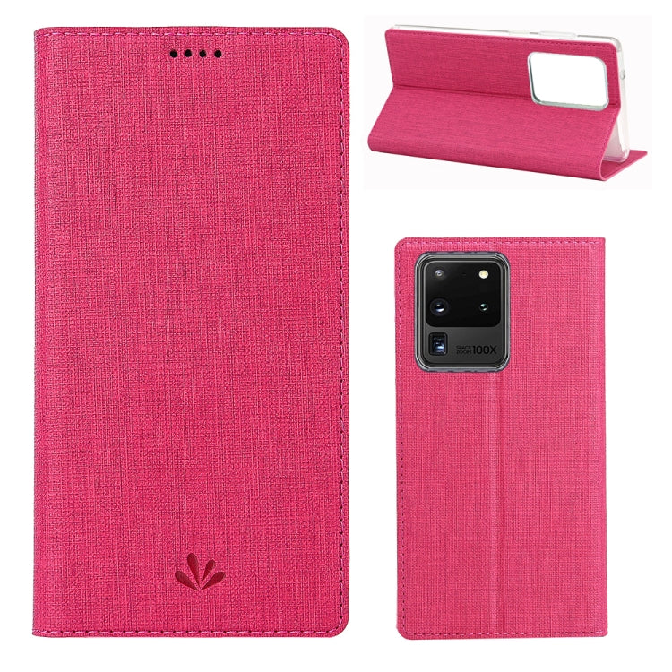For Galaxy S20 Ultra ViLi Shockproof TPU + PU Horizontal Flip Protective Case with Card Slot & Holder