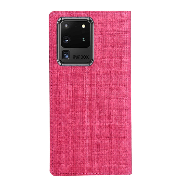 For Galaxy S20 Ultra ViLi Shockproof TPU + PU Horizontal Flip Protective Case with Card Slot & Holder
