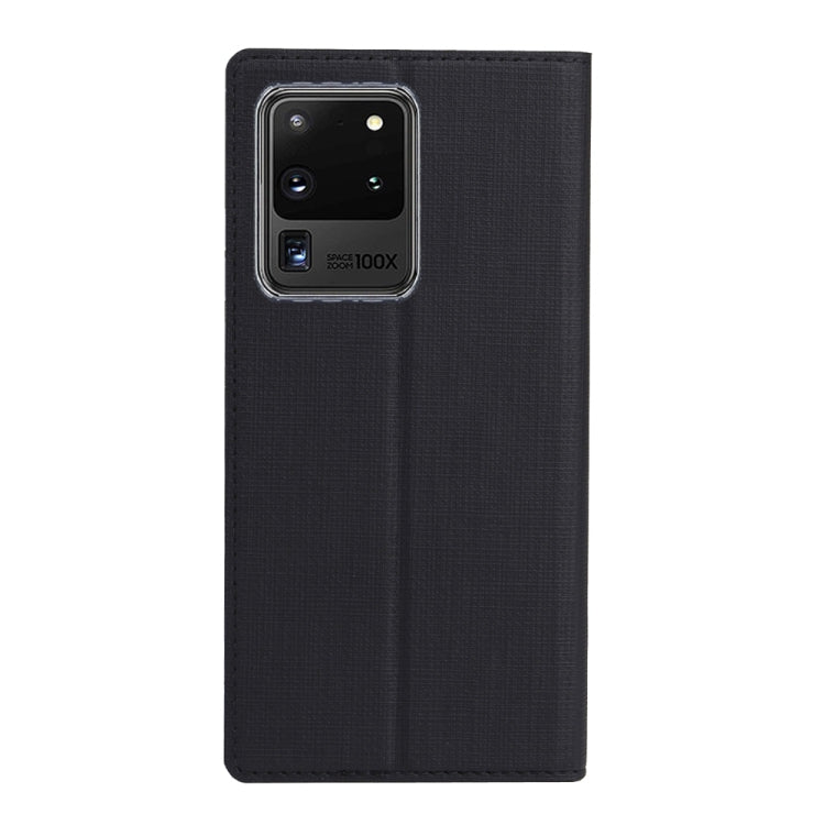 For Galaxy S20 Ultra ViLi Shockproof TPU + PU Horizontal Flip Protective Case with Card Slot & Holder