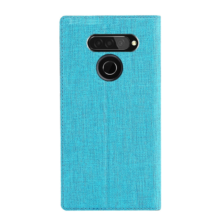 For  LG Q70 ViLi Shockproof TPU + PU Horizontal Flip Protective Case with Card Slot & Holder