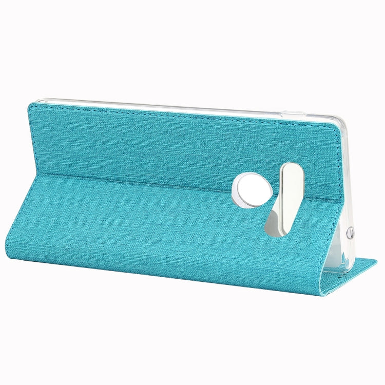 For  LG Q70 ViLi Shockproof TPU + PU Horizontal Flip Protective Case with Card Slot & Holder