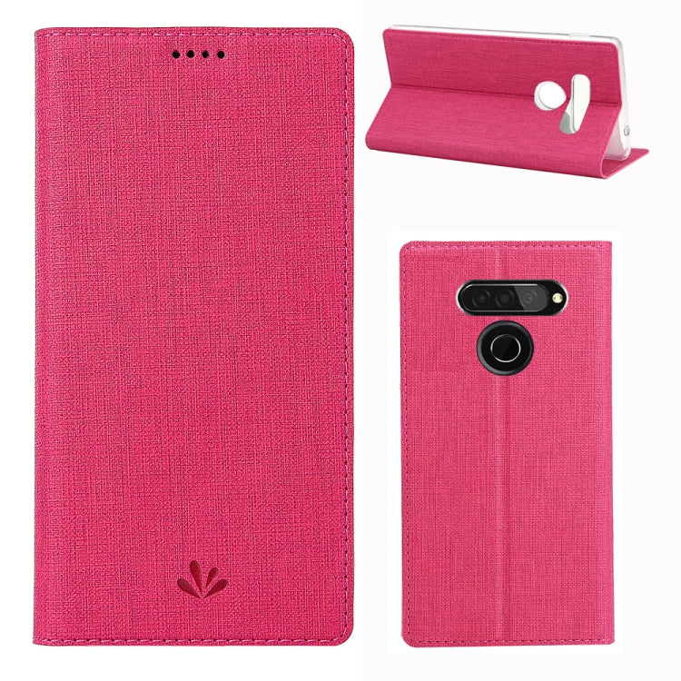 For  LG Q70 ViLi Shockproof TPU + PU Horizontal Flip Protective Case with Card Slot & Holder