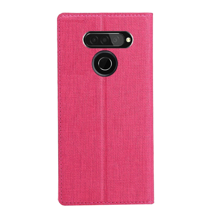 For  LG Q70 ViLi Shockproof TPU + PU Horizontal Flip Protective Case with Card Slot & Holder