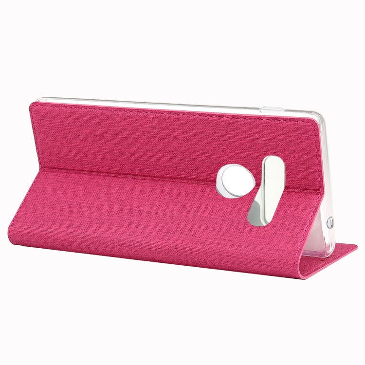 For  LG Q70 ViLi Shockproof TPU + PU Horizontal Flip Protective Case with Card Slot & Holder