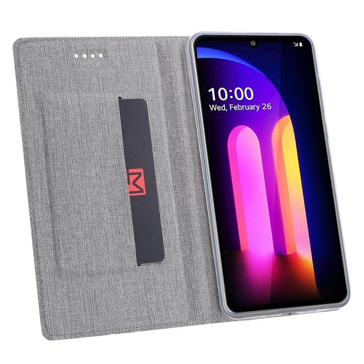 For LG V60 ThinQ ViLi Shockproof TPU + PU Horizontal Flip Protective Case with Card Slot & Holder