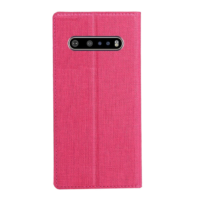 For LG V60 ThinQ ViLi Shockproof TPU + PU Horizontal Flip Protective Case with Card Slot & Holder