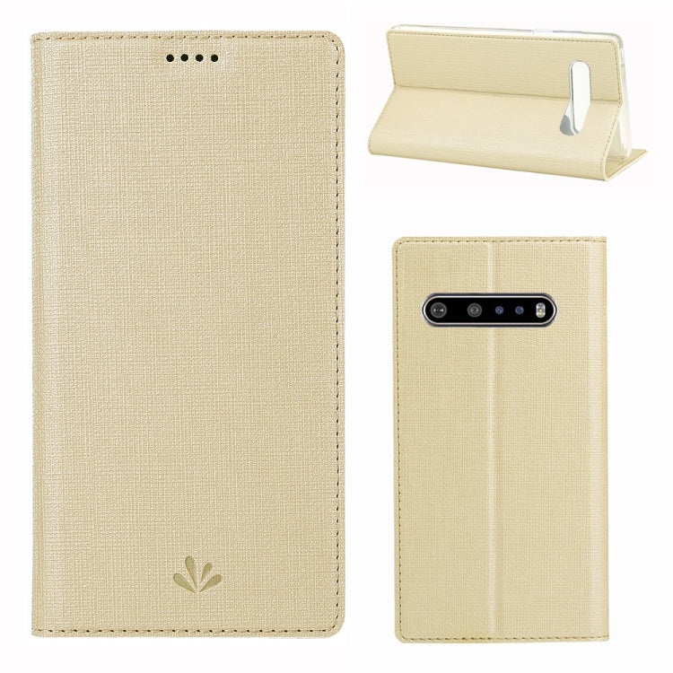 For LG V60 ThinQ ViLi Shockproof TPU + PU Horizontal Flip Protective Case with Card Slot & Holder