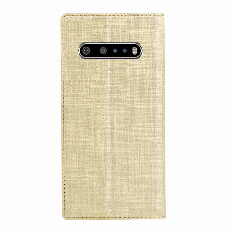 For LG V60 ThinQ ViLi Shockproof TPU + PU Horizontal Flip Protective Case with Card Slot & Holder