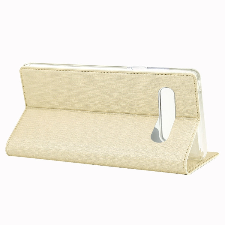 For LG V60 ThinQ ViLi Shockproof TPU + PU Horizontal Flip Protective Case with Card Slot & Holder