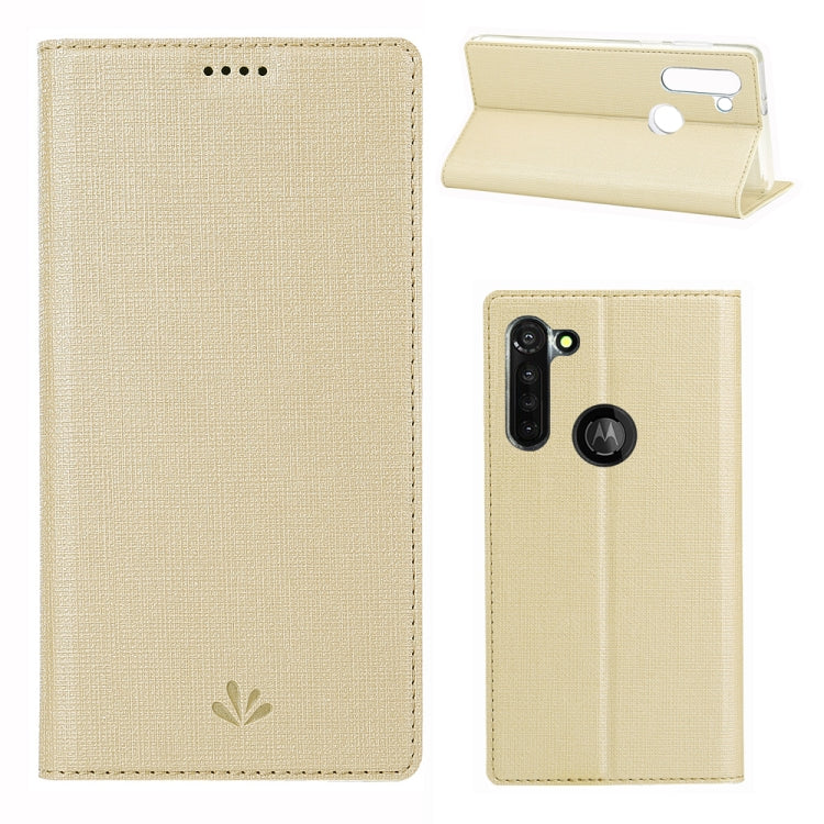 For Motorola Moto G8 Power ViLi Shockproof TPU + PU Horizontal Flip Protective Case with Card Slot & Holder