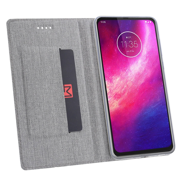 For Motorola One Hyper ViLi Shockproof TPU + PU Horizontal Flip Protective Case with Card Slot & Holder