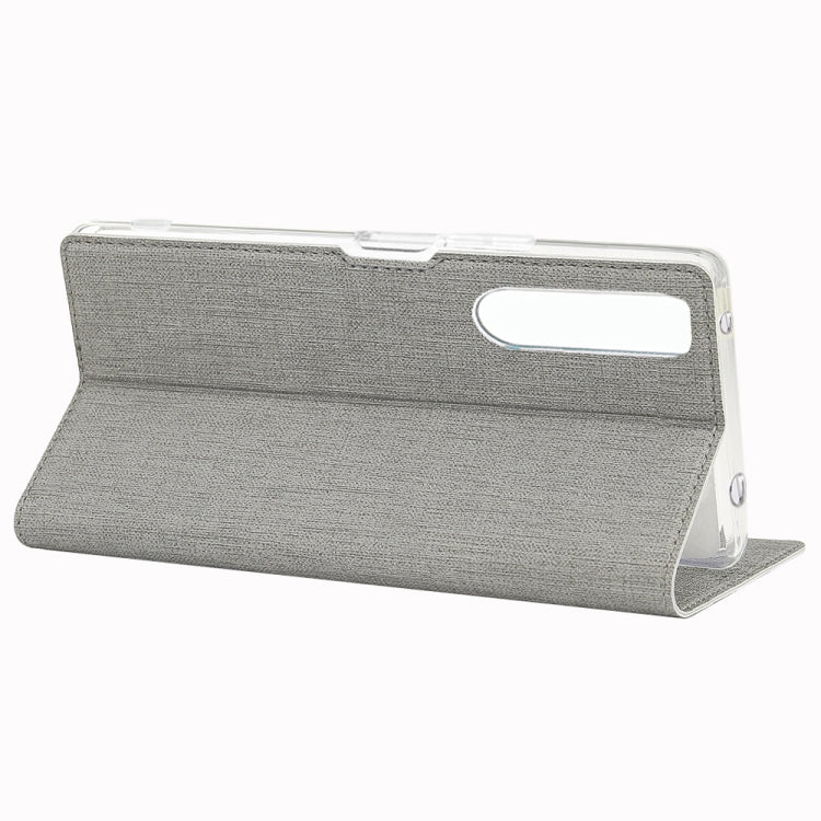 For  Sony Xperia 1 II ViLi Shockproof TPU + PU Horizontal Flip Protective Case with Card Slot & Holder