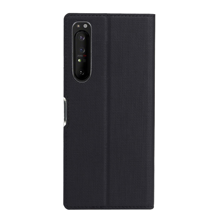 For  Sony Xperia 1 II ViLi Shockproof TPU + PU Horizontal Flip Protective Case with Card Slot & Holder