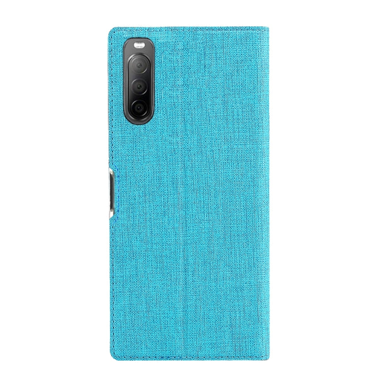 For Sony Xperia 10 II ViLi Shockproof TPU + PU Horizontal Flip Protective Case with Card Slot & Holder