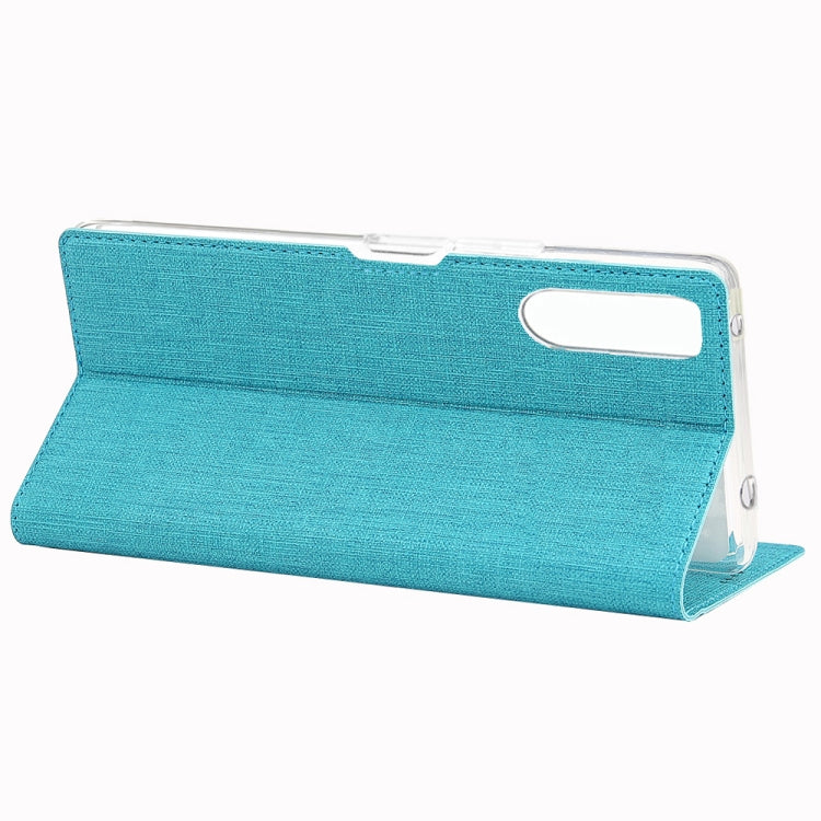 For Sony Xperia 10 II ViLi Shockproof TPU + PU Horizontal Flip Protective Case with Card Slot & Holder