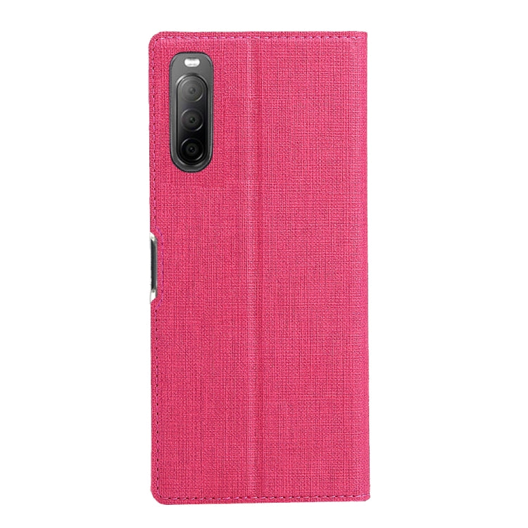 For Sony Xperia 10 II ViLi Shockproof TPU + PU Horizontal Flip Protective Case with Card Slot & Holder