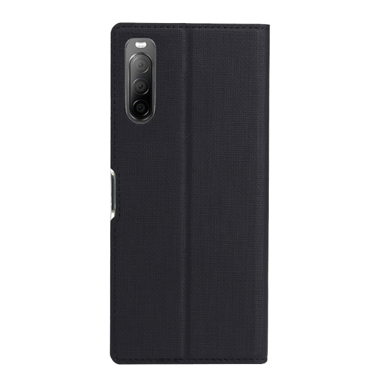 For Sony Xperia 10 II ViLi Shockproof TPU + PU Horizontal Flip Protective Case with Card Slot & Holder