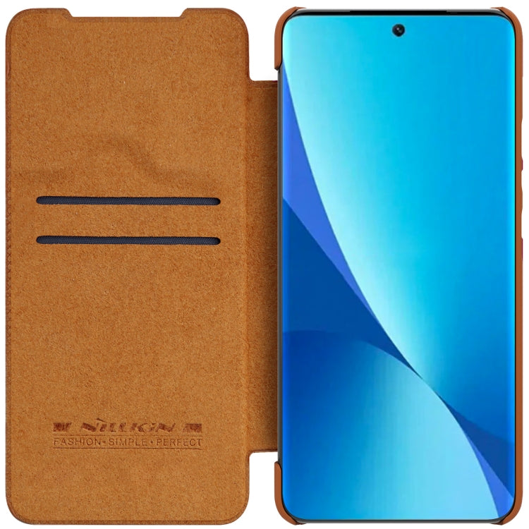 For Xiaomi 12 Lite NILLKIN QIN Series Crazy Horse Texture Leather Phone Case