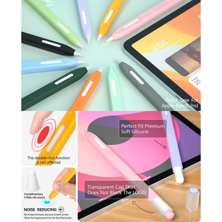 Stylus Jelly Silicone Protective Cover Short Set For Apple Pencil 2