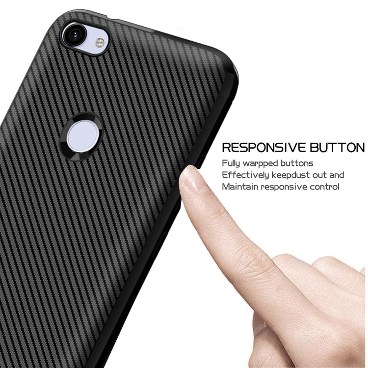 For Google Pixel 3a Carbon Fiber Texture Shockproof TPU Protective Case